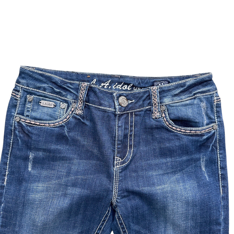 L.A. Idol Low Waist Y2K Bootcut Jeans - vintageconcierge