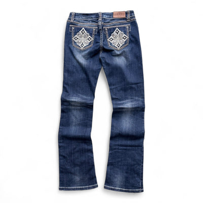 L.A. Idol Low Waist Y2K Bootcut Jeans - vintageconcierge