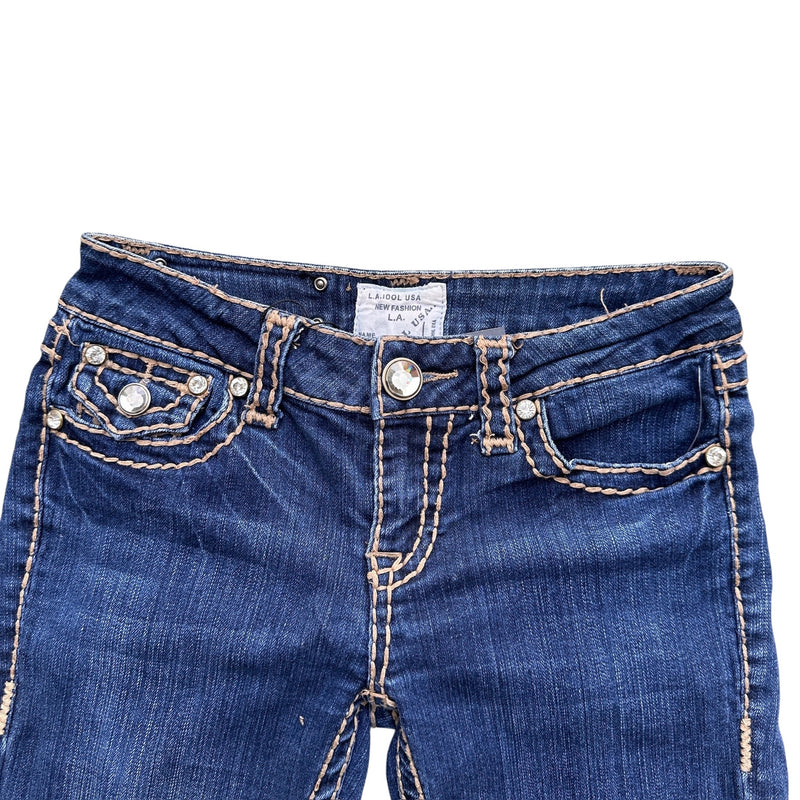 L.A. Idol Low Waist Y2K Bootcut Jeans - vintageconcierge