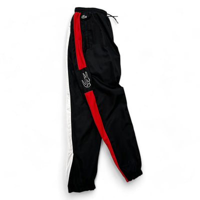 Lacoste Trackpants Schwarz Weiß Rot - vintageconcierge