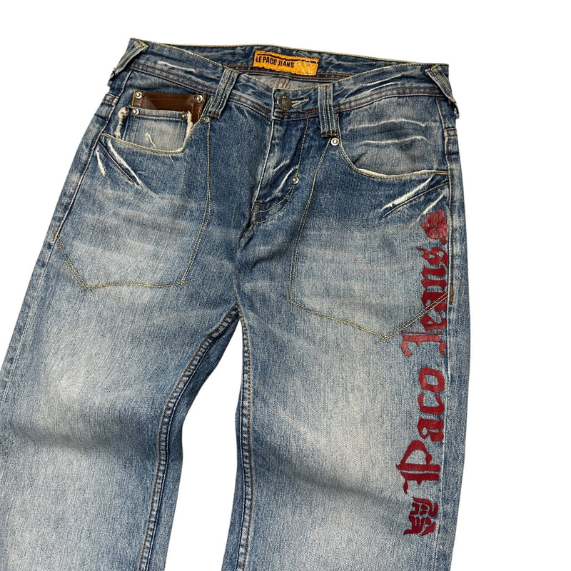 Le Paco Vintage Dragon & Tiger Jeans - vintageconcierge