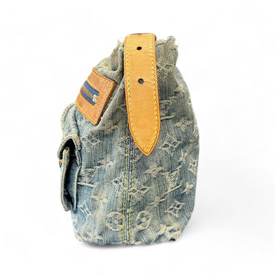 Louis Vuitton Denim Monogram Baggy PM Shoulderbag - vintageconcierge