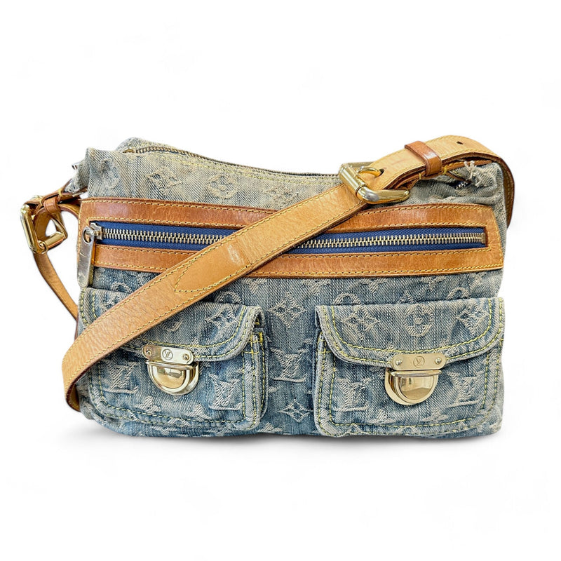 Louis Vuitton Denim Monogram Baggy PM Shoulderbag - vintageconcierge