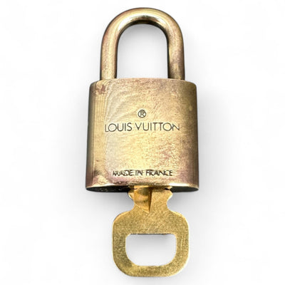 Louis Vuitton Padlock & Key Gold - vintageconcierge