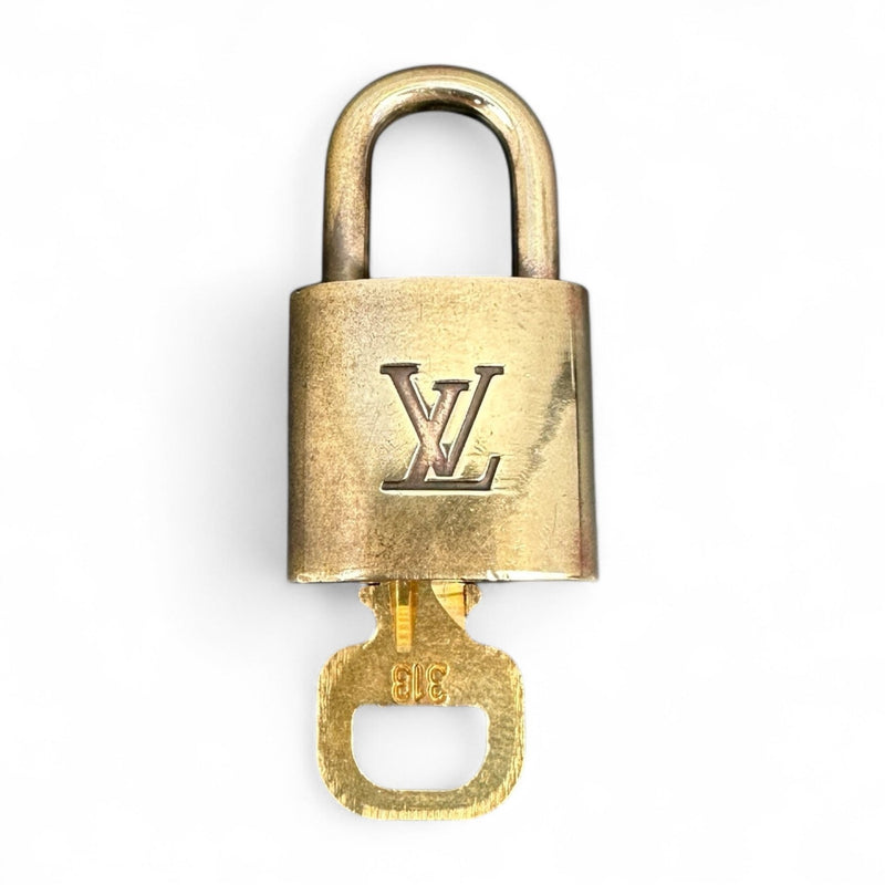 Louis Vuitton Padlock & Key Gold - vintageconcierge