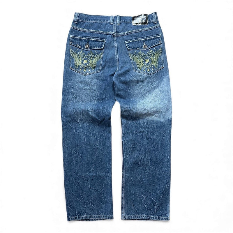 Makaveli Hip Hop Y2K Baggy Jeans - vintageconcierge