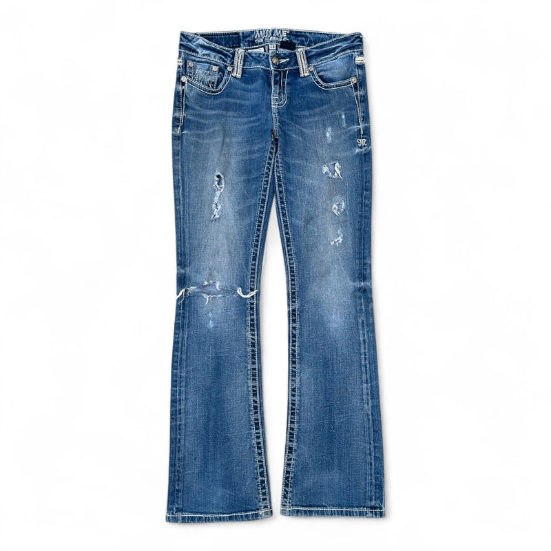 Miss Me Low Waist Y2K Bootcut Jeans - vintageconcierge