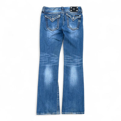 Miss Me Low Waist Y2K Bootcut Jeans - vintageconcierge