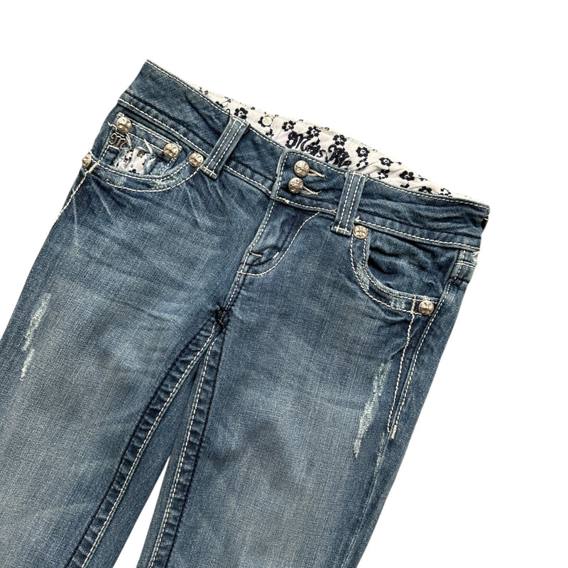 Miss Me Low Waist Y2K Bootcut Jeans - vintageconcierge