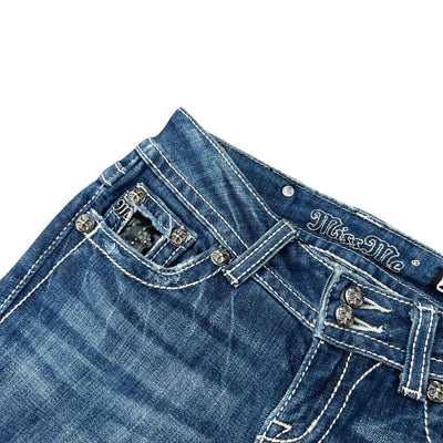 Miss Me Low Waist Y2K Bootcut Jeans - vintageconcierge