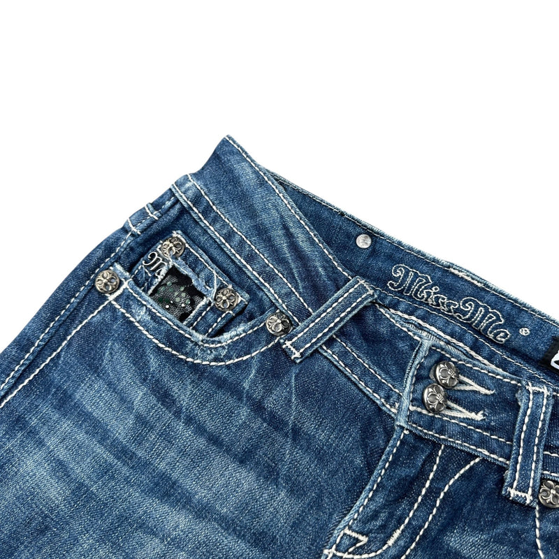 Miss Me Low Waist Y2K Bootcut Jeans - vintageconcierge