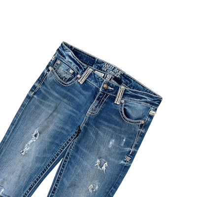 Miss Me Low Waist Y2K Bootcut Jeans - vintageconcierge