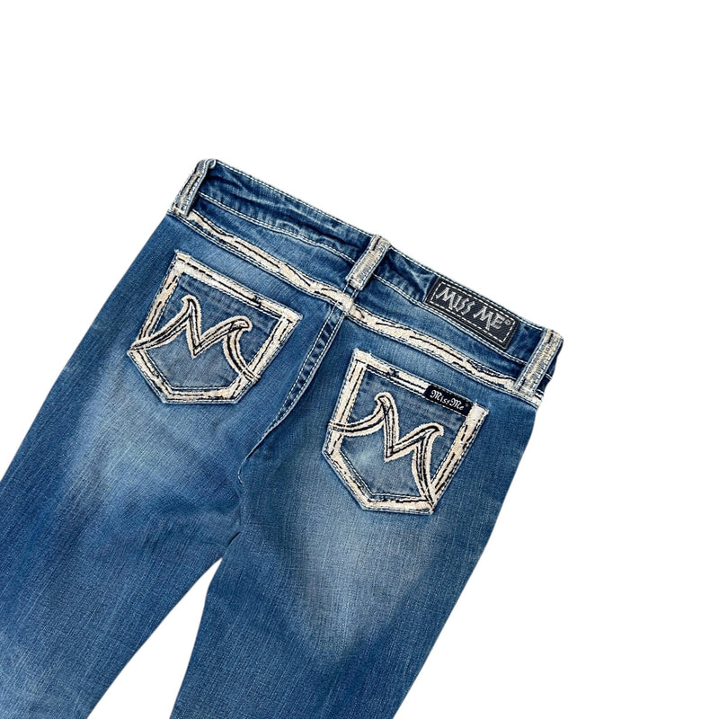 Miss Me Low Waist Y2K Bootcut Jeans - vintageconcierge