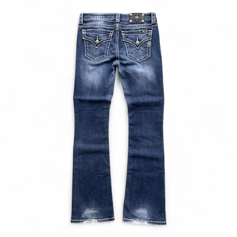 Miss Me Low Waist Y2K Bootcut Jeans - vintageconcierge