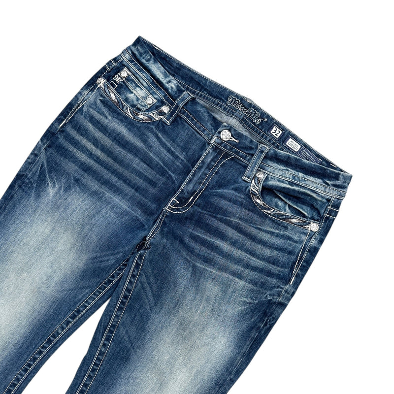 Miss Me Low Waist Y2K Bootcut Jeans - vintageconcierge