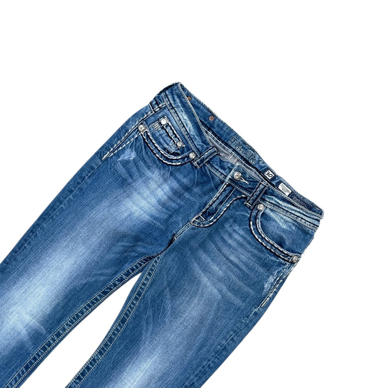 Miss Me Low Waist Y2K Bootcut Jeans - vintageconcierge