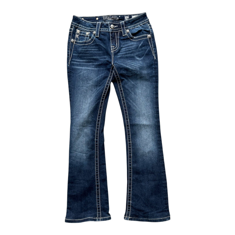 Miss Me Low Waist Y2K Bootcut Jeans - vintageconcierge