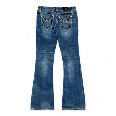 Miss Me Low Waist Y2K Bootcut Jeans - vintageconcierge