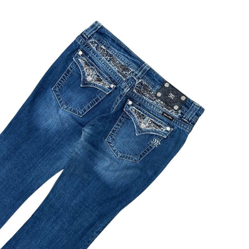 Miss Me Low Waist Y2K Bootcut Jeans - vintageconcierge