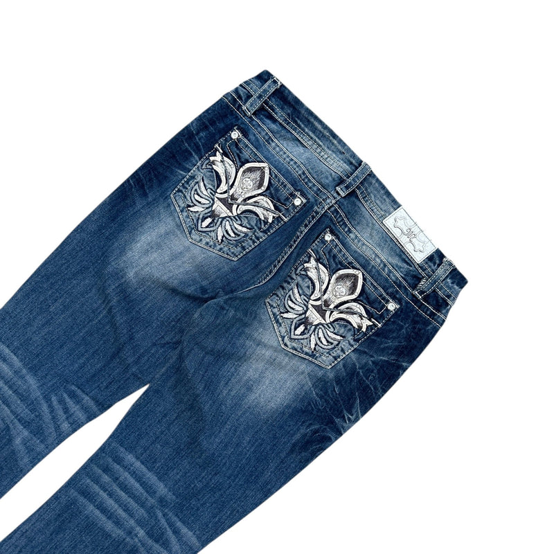 Miss Me Low Waist Y2K Bootcut Jeans - vintageconcierge