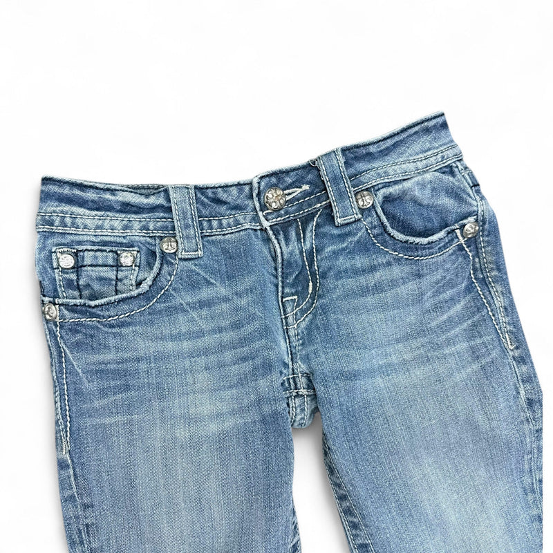 Miss Me Low Waist Y2K Bootcut Jeans - vintageconcierge