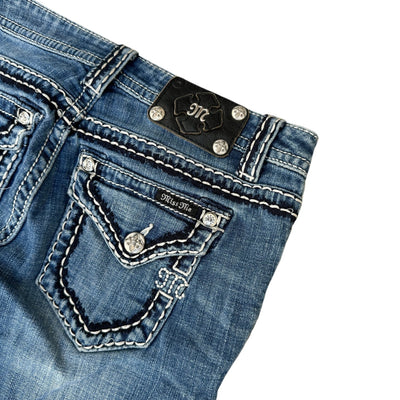 Miss Me Low Waist Y2K Bootcut Jeans - vintageconcierge