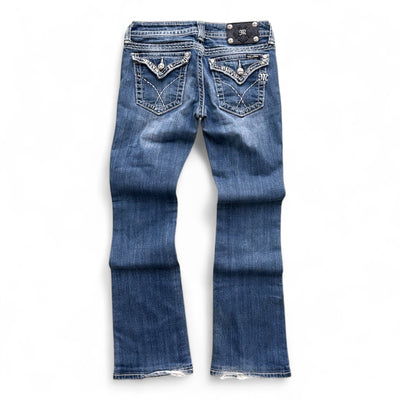 Miss Me Low Waist Y2K Bootcut Jeans - vintageconcierge