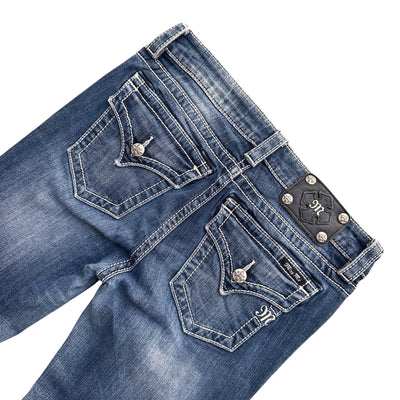 Miss Me Low Waist Y2K Bootcut Jeans - vintageconcierge