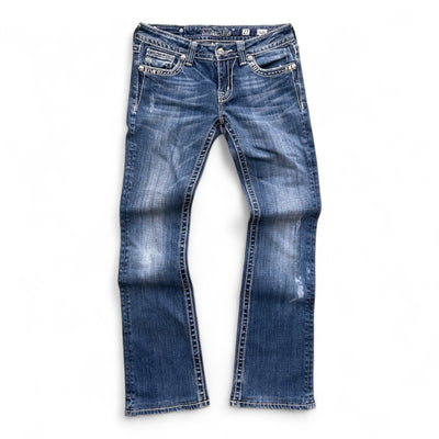 Miss Me Low Waist Y2K Bootcut Jeans - vintageconcierge