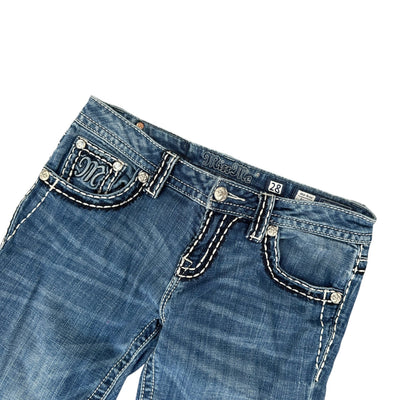 Miss Me Low Waist Y2K Bootcut Jeans - vintageconcierge