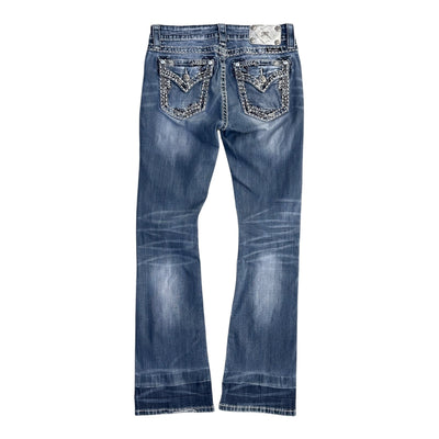 Miss Me Low Waist Y2K Bootcut Jeans - vintageconcierge