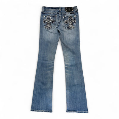 Miss Me Low Waist Y2K Bootcut Jeans - vintageconcierge