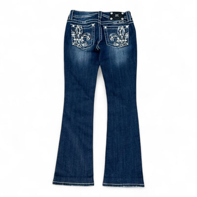 Miss Me Low Waist Y2K Bootcut Jeans - vintageconcierge