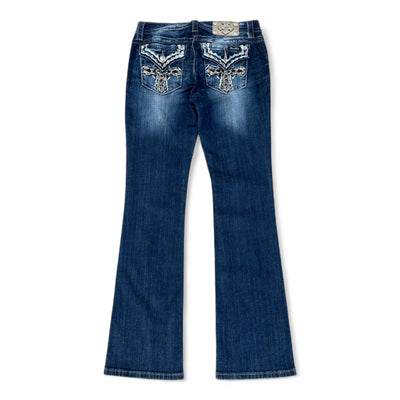 Miss Me Low Waist Y2K Bootcut Jeans - vintageconcierge