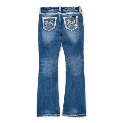 Miss Me Low Waist Y2K Bootcut Jeans - vintageconcierge