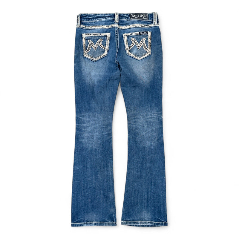 Miss Me Low Waist Y2K Bootcut Jeans - vintageconcierge