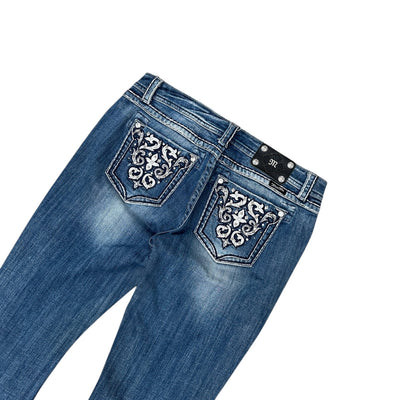 Miss Me Low Waist Y2K Bootcut Jeans - vintageconcierge
