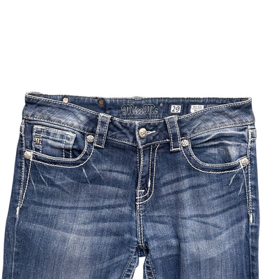 Miss Me Low Waist Y2K Bootcut Jeans - vintageconcierge