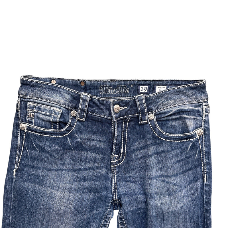 Miss Me Low Waist Y2K Bootcut Jeans - vintageconcierge