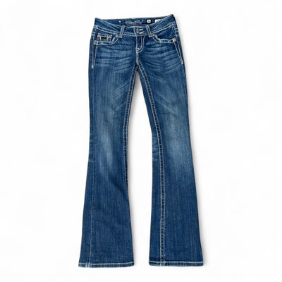 Miss Me Low Waist Y2K Bootcut Jeans - vintageconcierge