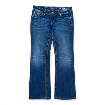 Miss Me Low Waist Y2K Bootcut Jeans - vintageconcierge