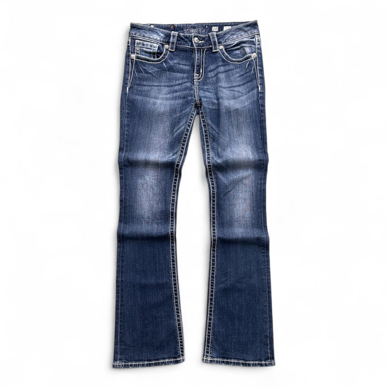 Miss Me Low Waist Y2K Bootcut Jeans - vintageconcierge
