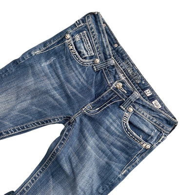 Miss Me Low Waist Y2K Bootcut Jeans - vintageconcierge