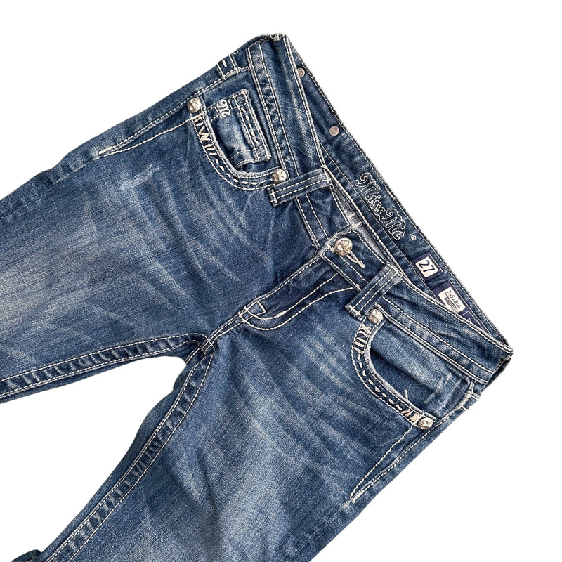 Miss Me Low Waist Y2K Bootcut Jeans - vintageconcierge
