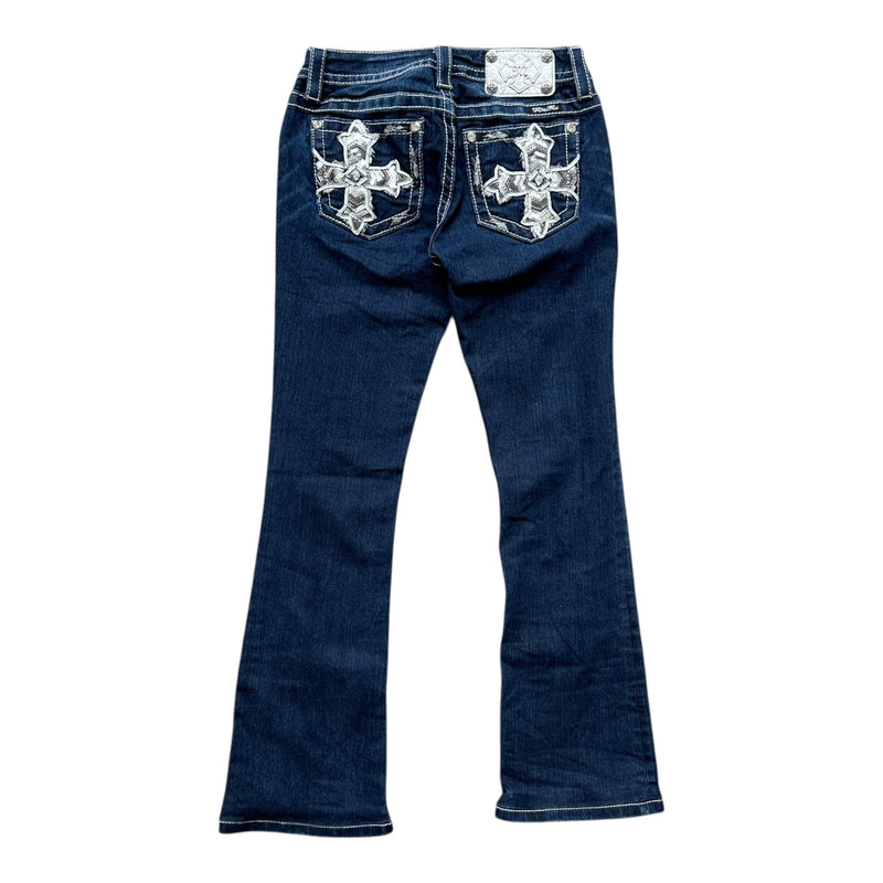 Miss Me Low Waist Y2K Bootcut Jeans - vintageconcierge