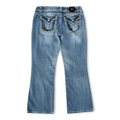 Miss Me Low Waist Y2K Bootcut Jeans - vintageconcierge