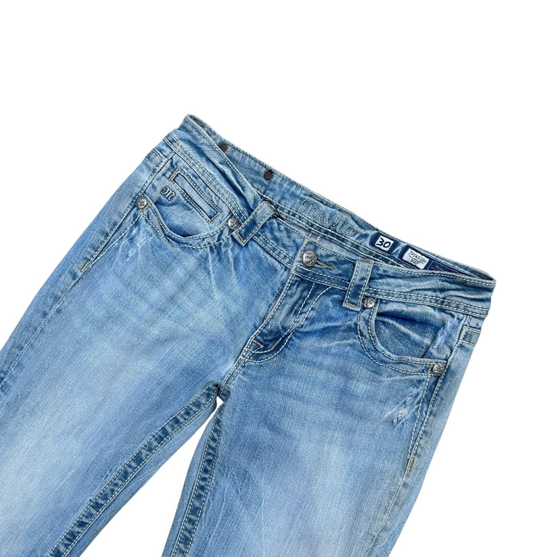Miss Me Low Waist Y2K Bootcut Jeans - vintageconcierge