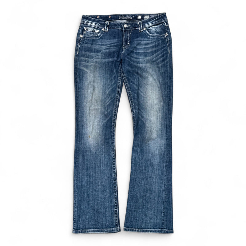 Miss Me Low Waist Y2K Bootcut Jeans - vintageconcierge
