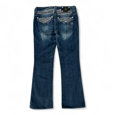 Miss Me Low Waist Y2K Bootcut Jeans - vintageconcierge