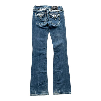 Miss Me Low Waist Y2K Bootcut Jeans - vintageconcierge